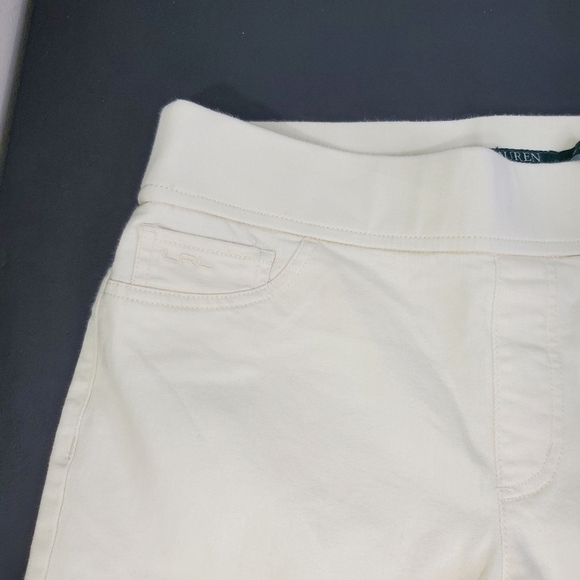 Lauren Ralph Lauren Modern Legging Women's Size 12 White Cream - Picture 5 of 16